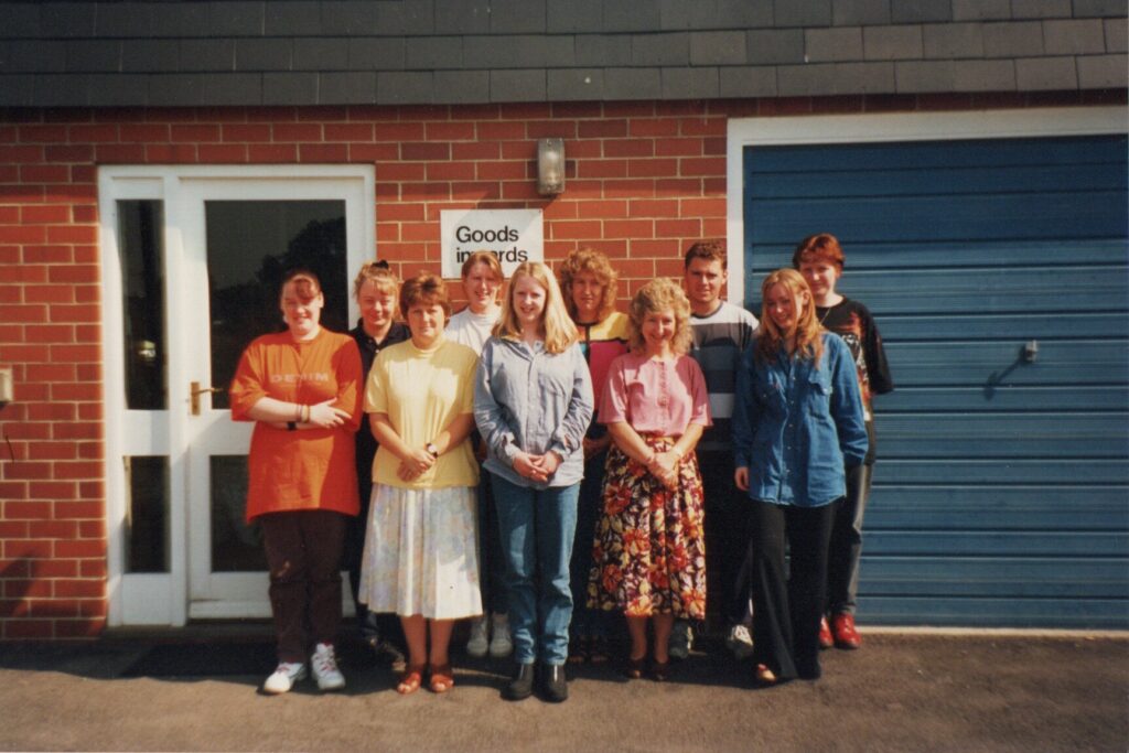 The Mowden team outside of our old site.